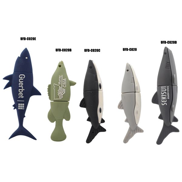 sharks and fish shaped usb drives