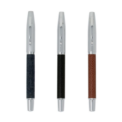 Executive Roller Ball Pen w/Denim Barrel