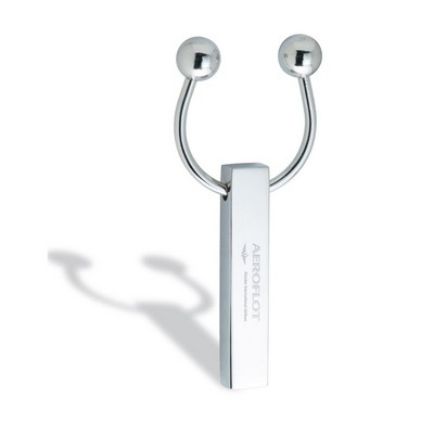 Screw Mechanism Horseshoe Key Holder with Rectangle Pillar Hang Tag