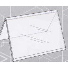 4"w x 6"h Clear Styrene Double Sided Table Tent/Sign Holder