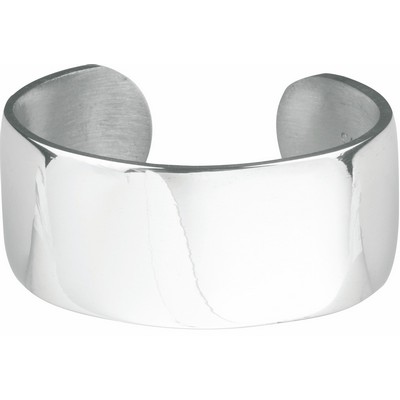 1" Plain Pewter Bracelet