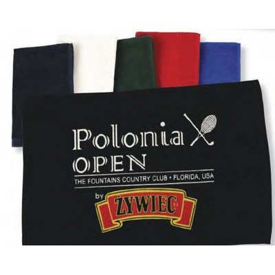 11" x 18", 1.3 lb, Hemmed, Velour Sport Towel (Embroidered)