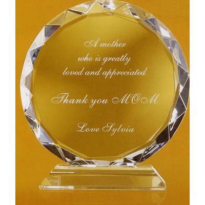 Small Sunflower Crystal Award