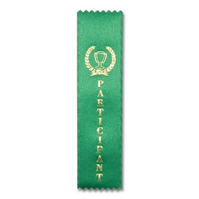 2"x8" Participant Lapel Stock Award Ribbon