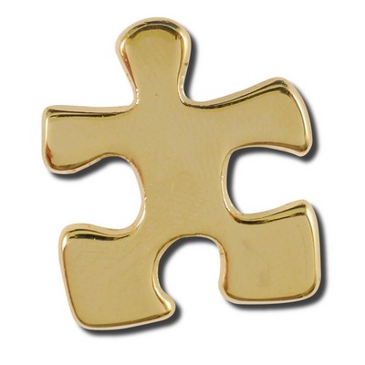 Stock Crucial Puzzle Piece Lapel Pin