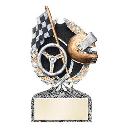 Centurion Racing Flag Figure Award - 5"