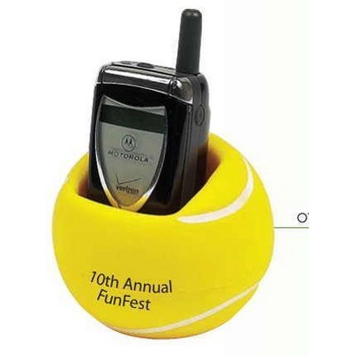 Stress Reliever Sports Ball Cell Phone Holder (Tennis Ball)