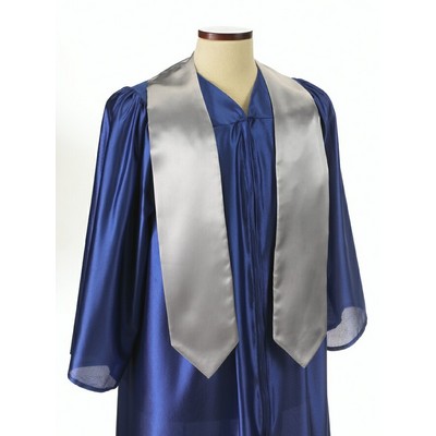 Light Gray 72" Graduation Stole