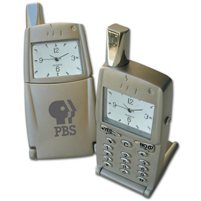 Miniature Metal Phone Replica Desk Clock