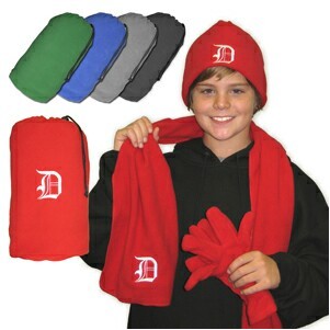 Embroidered Fleece Gift Set