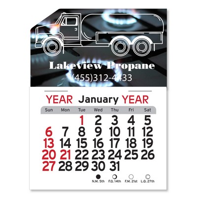 Adhesive Peel-N-Stick® Calendar - Propane Truck