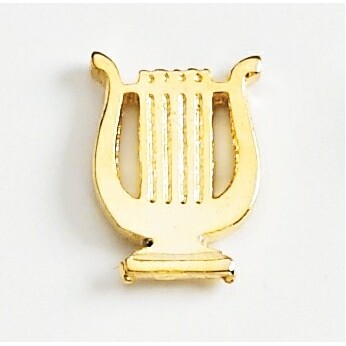 Harp Marken Design Cast Lapel Pin (Up to 5/8")