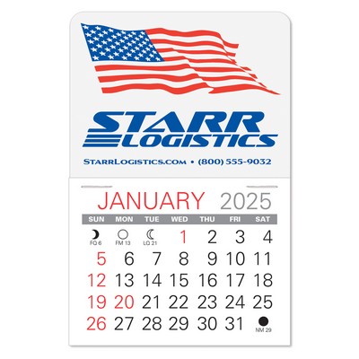 Patriotic Value Stick Calendar