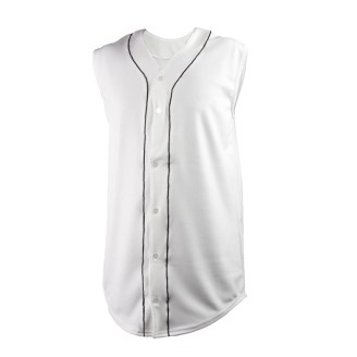 Youth Pro-Style Double Knit Poly Sleeveless Baseball Jersey Shirt w/ Soutache