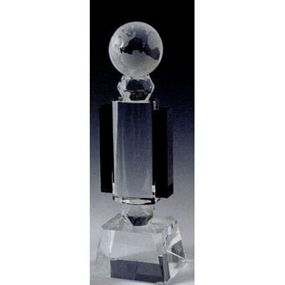 Crystal Globe Award (10½"x3¾")