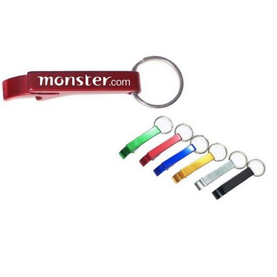 Aluminum Bottle Opener/Tab Remover w/Keychain