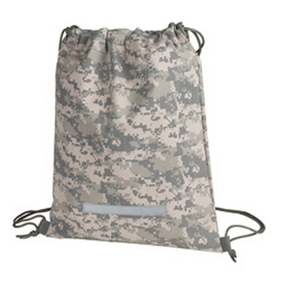 Digital Camo Drawstring Backpack (12½"x16½")