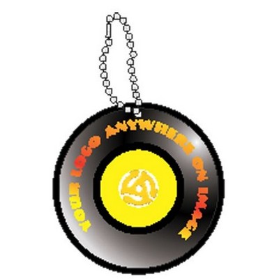 Rpm Record Promotional Key Chain w/ Black Back (10 Square Inch)