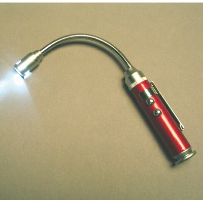 Magnetic Gooseneck LED Light & Laser Pointer