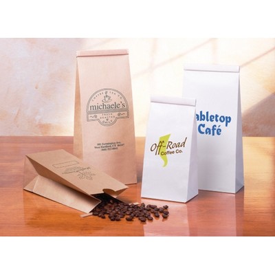 Tin Tie Coffee Bag Kraft (3 3/8"x2 1/2"x8")