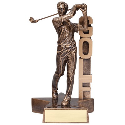 Golf, Male Billboard Resins - 6-1/2"