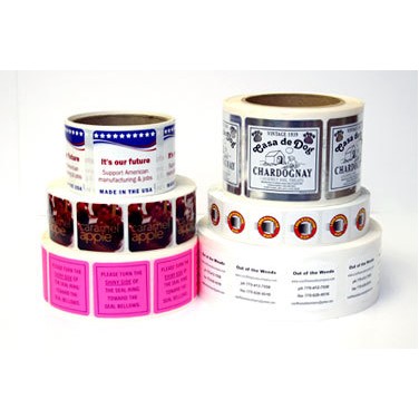 4-Color Process Square Label w/Round Corners On Roll (4"x4")