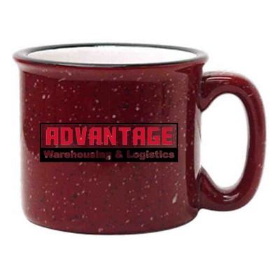 15 Oz. Campfire 2 Tone Mug (Burgundy Out/White In)