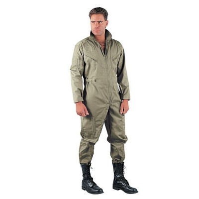 Adult Khaki Long Sleeve Flightsuit (2XL)