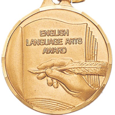 E Series Die Struck Academic English Language Arts Award Medal