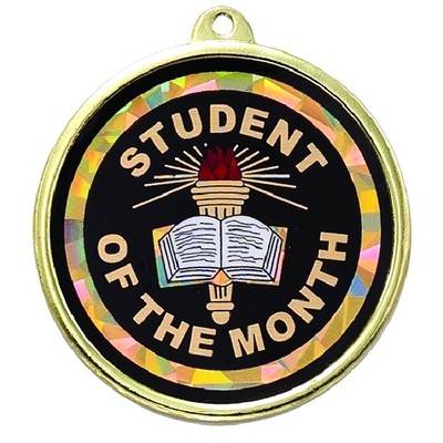 2¼" TM Series Academic Medal w/Student of the Month Mylar Insert