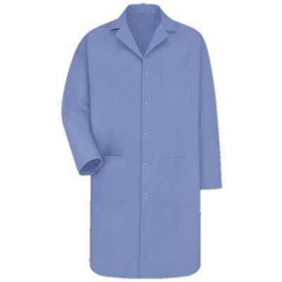 Red Kap™ Men's Long Sleeve Lab Coat w/Gripper Closure - Light Blue