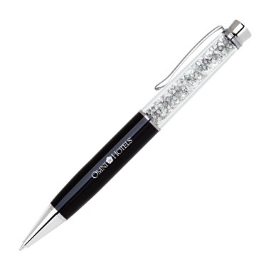 Black Jumbo Crystal Ballpoint Pen