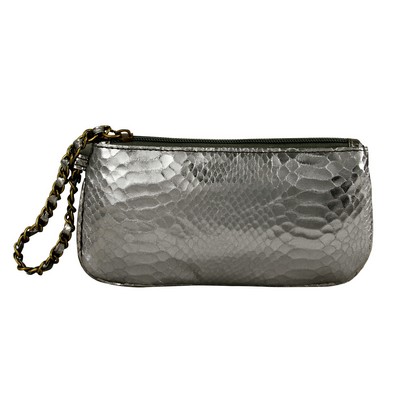 Crocodile Wristlet Bag