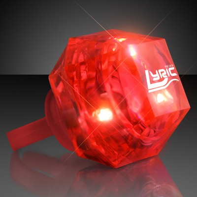 Huge Red Gem Lighted Rings