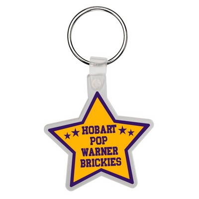 Soft Plastic Key Chain - Star