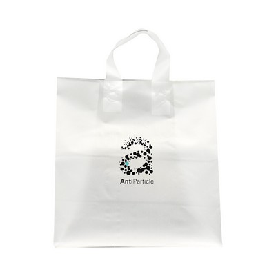 Frosted Clear Poly Flexi-Loop Bag/ 4 MIL (13"x7"x13")