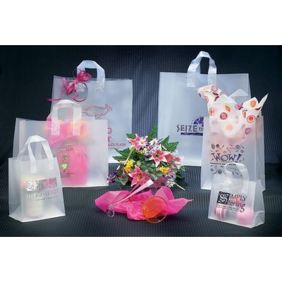 Shopping Style Bag w/ Clear Soft Loop Handle (13"x5"x16")