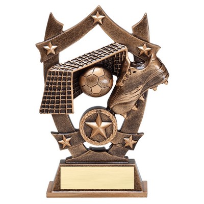 Soccer Stars Resin Award - 6 1/4"