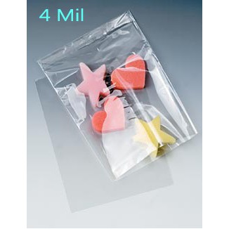 4 Mil Lay Flat Polyethylene Bag (5"x12")