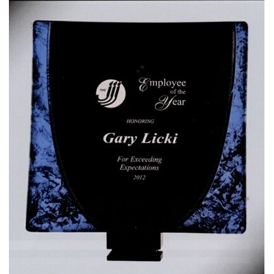 Curved Glass Plate Award (8" x 8")