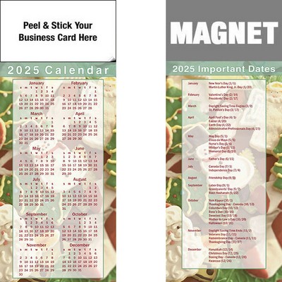 Peel & Stick Full Color Calendar Magnet (3 1/2"x8 1/2")