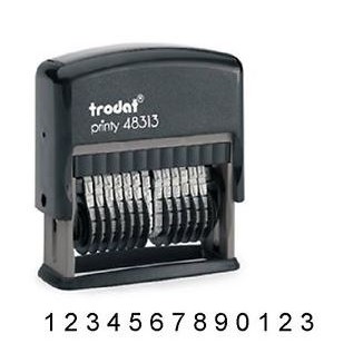 Ideal 13 Band Self-Inking Numberer Stamp (1/8" Characters)