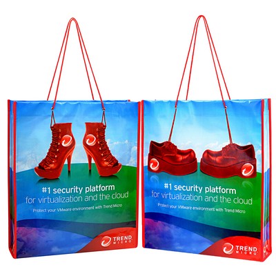 Custom 120g Laminated Non-Woven PP Tote Bag 15"x18"x3"