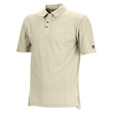 Men's FILA Brisbane Textured Polo Shirt