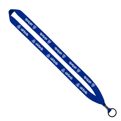 Economy Polyester Lanyard w/Metal Crimp (¾" x 36")