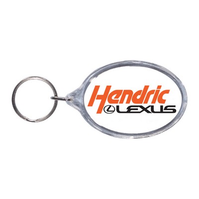 Full Color Oval Acrylic Keytag (1 1/2" X 2 1/4")