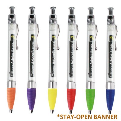 Wavy Stay-Open Banner Pen