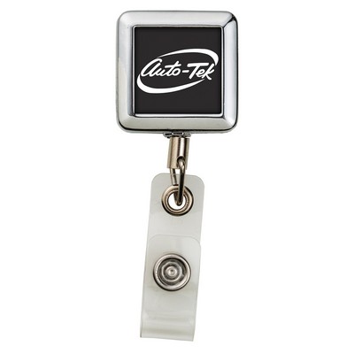 Square Metal Retractable Badge Reel