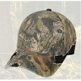 Personalized Frayed Leafy Camo Cap