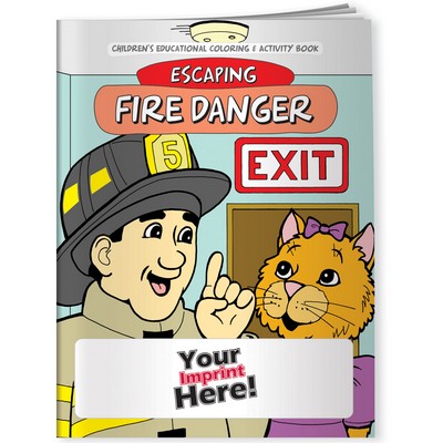 Coloring Book - Escaping Fire Danger